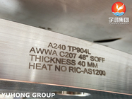 Сталь ASTM A240 F904L AWWA C207 служит фланцем фланцы выкованные нержавеющей сталью