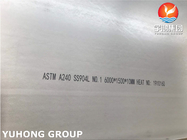 Высокоомная плита нержавеющей стали N08904 ASTM A240 TP904L 1,4539