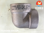 ASTM B151 UNS C70600 Медь-никель кованые натянутые трубные фитинги 3000LB NPT B16.11
