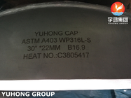 ASME B16.9 Приспособления для труб с зажимным сваркой ASTM A403 WP316L Капсула из нержавеющей стали