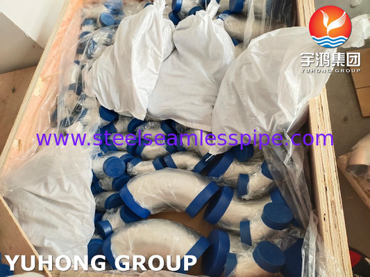 ASTM A403 WP304-S Бесшовная длинный радиус нержавеющей стали 90 градусов локтевой задницы сварной трубы фитинга