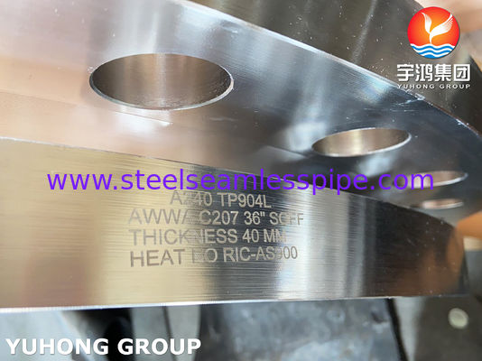 ASTM A240 SS904L Пластина Сварной фланец с плоской поверхностью AWWA C207 и нестандартными размерами