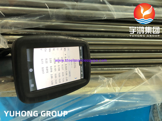 ASTM A213/A269 TP316/316L 1.4401/1.4404 Нержавеющая сталь Светлая прожектованная трубка