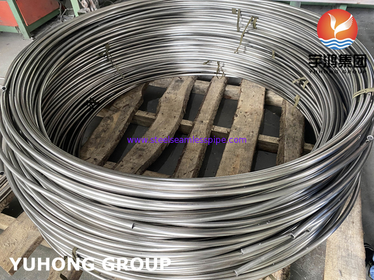 Светлая прожектованная катушка из нержавеющей стали, ASTM A213 / A269 SS304 / SS316L