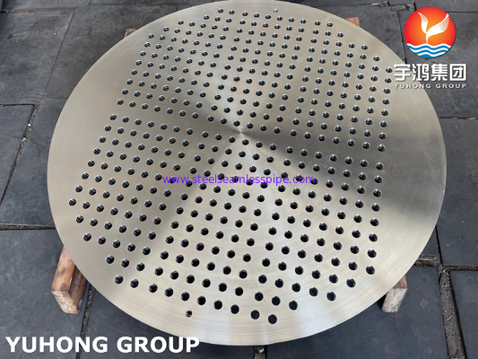 ASTM A182 F316 Тюбный лист из нержавеющей стали большого диаметра, кованный для компонентов теплообменника