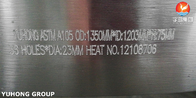 Выскальзывание стали углерода ASTM A105 на плоской фланце выкованном стороной черном покрашенном