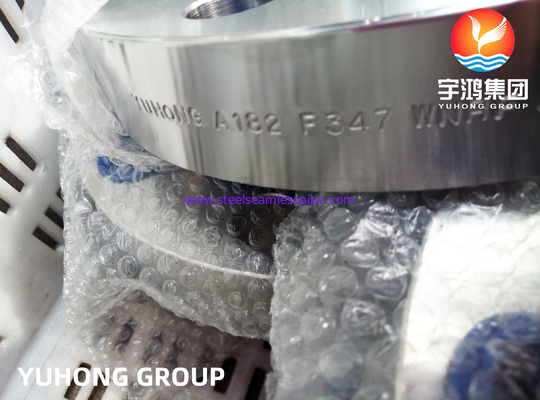ASTM A182 F347 Нержавеющая сталь Фланц сварной шеи, RF / RTJ для применения при высоких температурах