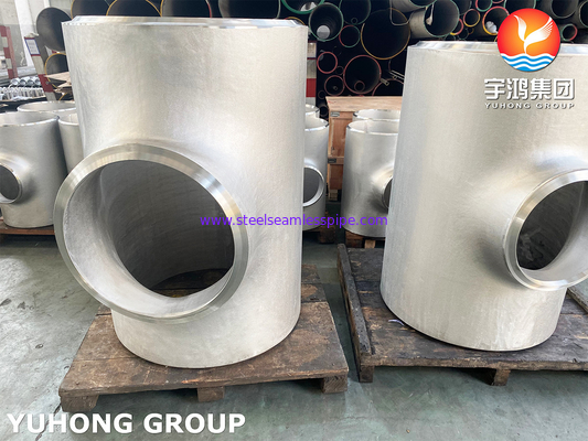 SS316L Butt Weld Fitting, A403 WP316L Equal Tee (без швов / сварные), стандарт B16.9