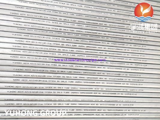 ASTM A213 TP304 1.4301 Бесшовная трубка аустенитная для высокой температуры