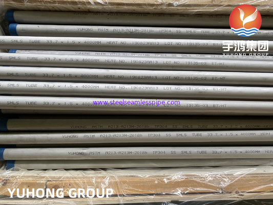 ASTM A213 TP304 1.4301 Бесшовная трубка аустенитная для высокой температуры
