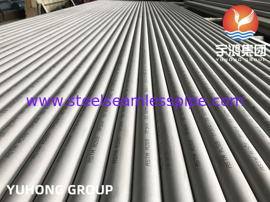 ASTM A269 TP304 Бесшовная трубка из нержавеющей стали, окрашенная, отжигаемая для теплообменника с испытанием PMI