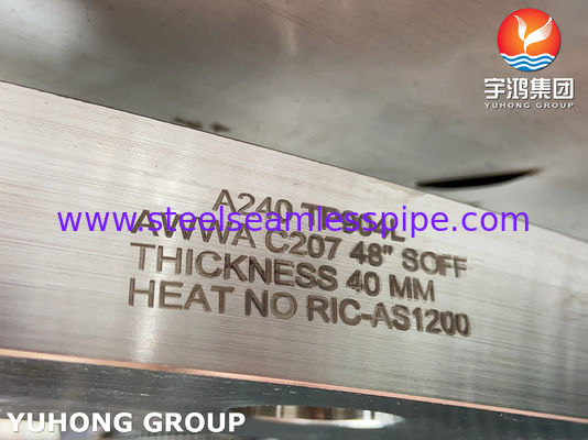 ASTM A240 Alloy 904L / UNS N08904 AWWA C207 Ring Type Flange for Waterworks Service (АСТМ A240 Аллой 904L / UNS N08904 AWWA C207 кольцевой тип фланца для водопроводного обслуживания)