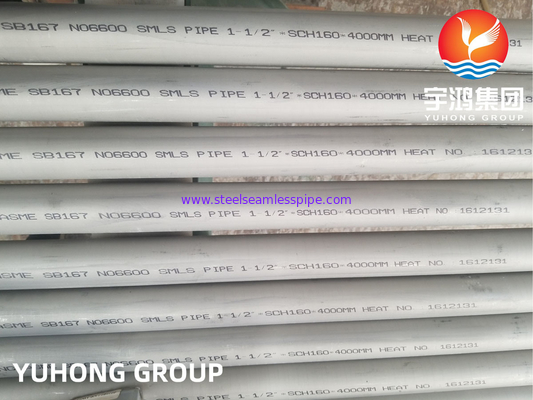 ASTM B167 Inconel 600 N06600 Никелевая сплав бесшовная труба и труба