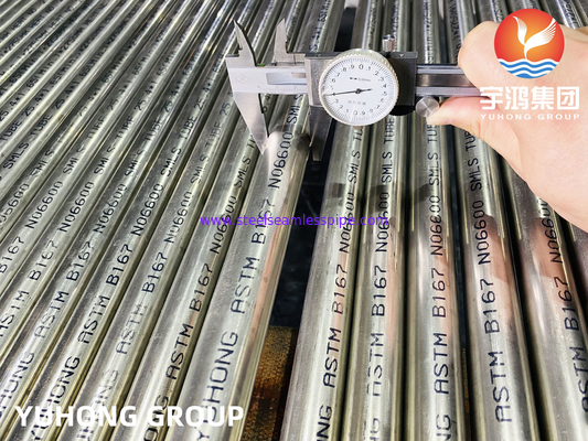 Ядерный реактор Использованная труба ASTM B167 Inconel 600 / UNS N06600 Бесшовный тип