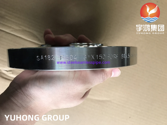 ASME A182 F304/f304L/F316 / F316L Brida de Acero Нержавеющая скользящая на фланце сварная шейка фланце RF FF
