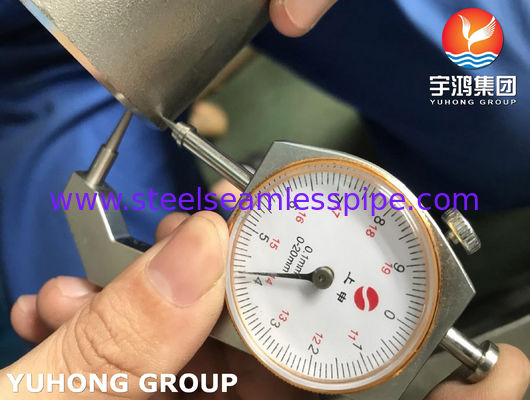 Газ масла теплообменного аппарата тройника ASTM A815 S31803 B16.9 штуцера трубы стали выплавленной дуплекс-процессом равный