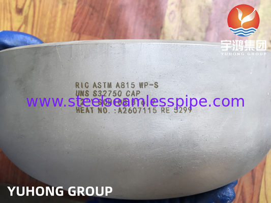 ASTM A815 S32750 / SAF 2507 Кап, Super Duplex Butt Weld Pipe Fitting для морских нефтегазовых платформ