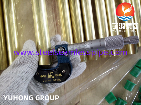 ASTM B111 C44300 Адмиралтейский латунный бесшовный теплообменник, конденсаторная трубка