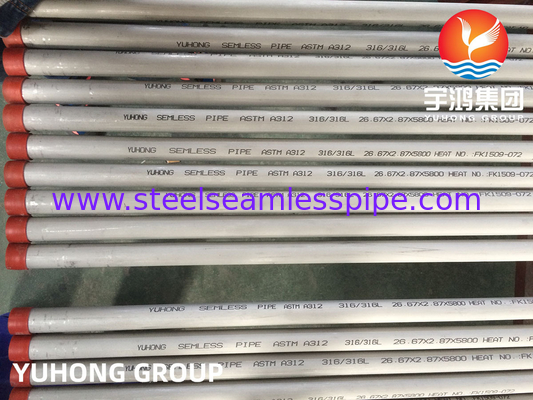 ASTM A312 TP316L Бесшовная труба из нержавеющей стали для нефтехимической промышленности