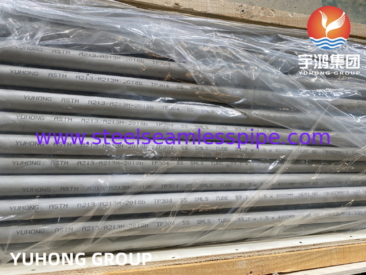 ASTM A213 / ASME SA213 TP304 Бесшовный теплообменник из нержавеющей стали