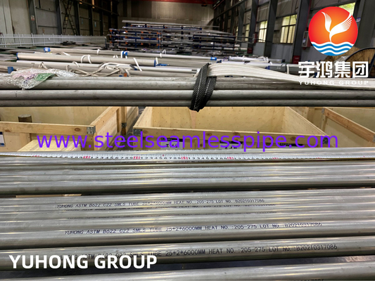 ASME SB622 N06022 Hastelloy C22 Никелевая сплав стальной бесшовной трубы