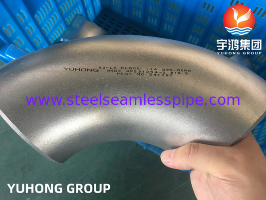 ASTM A403 / ASME SA403 WPS31254 Нержавеющая сталь бесшовная установка локтевой заднеприводной сварки B16.9