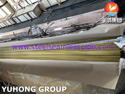 ASME SB111 CuZn20Al2 / CZ110 / UNS C68700 Алюминиевая латунь Бесшовная трубка