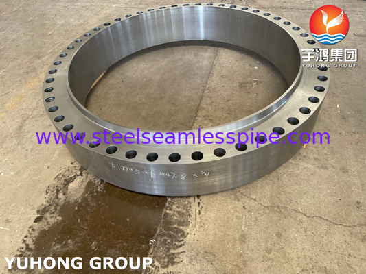 ASTM A105 / A105N Формованный компонент теплообменника корпуса фланца из углеродистой стали