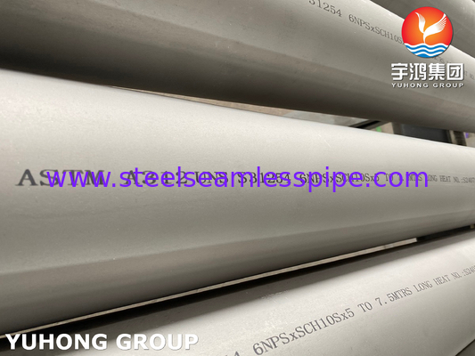 ASTM A312 UNS 31254 Бесшовные аустенитные трубы из нержавеющей стали