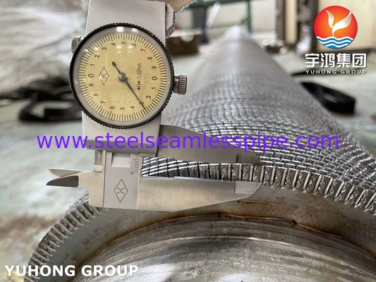 HFW Serrated Fin Tube ASTM A312 TP347 Экономизатор с высокой эффективностью передачи тепла