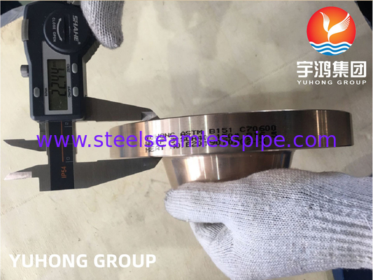 ASTM B151 C70600 Медь Никель Сплав кованный фланц Сварная шея поднятая сторона B16.5 для трубопровода