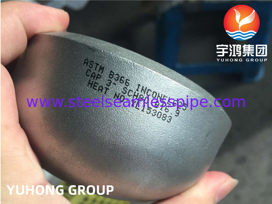 ASTM B366 Inconel 625 / UNS N06625 Концовая крышка Никелевая сплавная сталь