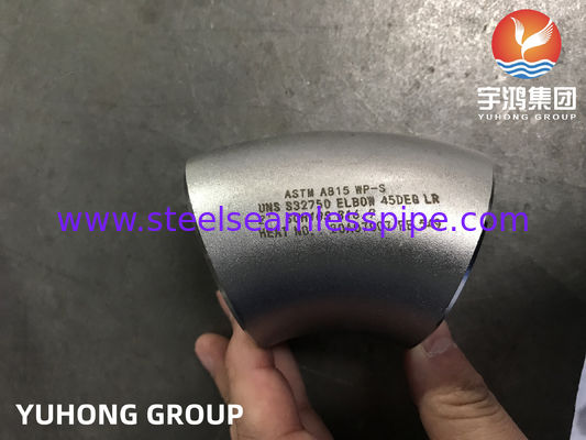 ASTM A815 WP-S UNS S32750 S32760 Elbow 90DEG LR 2'' SCH10S Газовые и нефтяные трубы, воздушный пар Нефтяной газ Вода B16.9