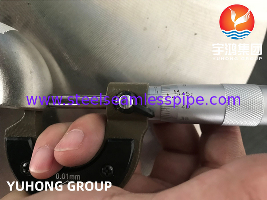 ASTM B366 N06022 Hastelloy C22 2.4602 180-градусная локтевая сплавная стальная труба с фитингом B16.9