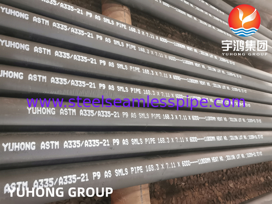 ASTM A335 / ASME SA335 P9 Бесшовные стальные трубы из сплава для высокотемпературных изделий