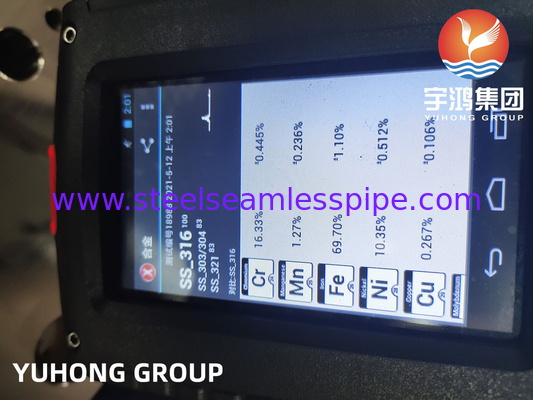 ASTM A182 / ASME SA182 F316L Часть теплообменника из нержавеющей стали