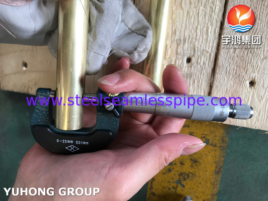 ASTM B111 C44300 Медная сплав бесшовная трубка для теплообменника