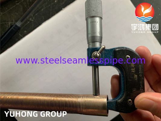 ASTM B111 C70600 Медь Никель Низкопряженная труба O61 Для нефтеохладителя