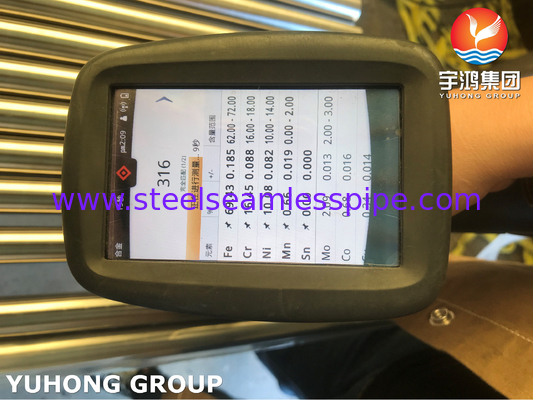 ASTM A269 TP316L Нержавеющая сталь Светлая прожектованная SMLS трубка для сосочной чашки соломы