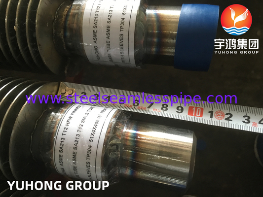 ASME SA213 T22 Сплавная стальная бесшовная трубка 11CR HFW Solid Fin Tube для предварительного нагрева