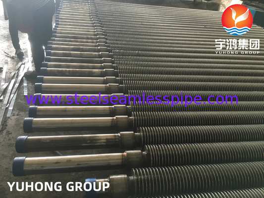 ASME SA213 T22 Сплавная стальная бесшовная трубка 11CR HFW Solid Fin Tube для предварительного нагрева