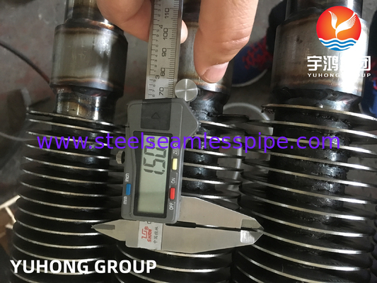 ASME SA213 T22 Сплавная стальная бесшовная трубка 11CR HFW Solid Fin Tube для предварительного нагрева