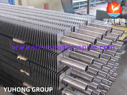 ASTM A192 Углеродистая сталь, квадратная оребренная труба типа HH для экономайзеров в котлах