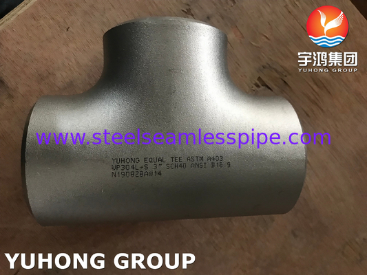 ASTM A403 WP304L-S Tee Butt Weld Tee B16.9 для нефтяного газа