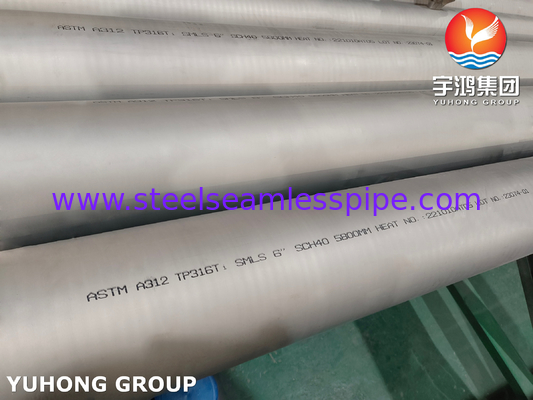 ASTM A312 TP316L Бесшовные трубы из нержавеющей стали для нефти, газа