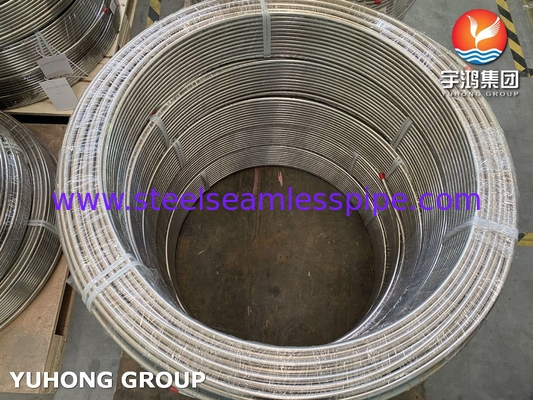 ASTM A269 TP316/316L Нержавеющая сталь теплообменник катушка трубы ярко отжиженный