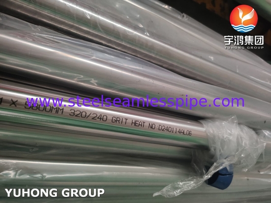 ASME SA270 ASTM A270 Сварная труба из нержавеющей стали полированная 320 240 GRIT TP304