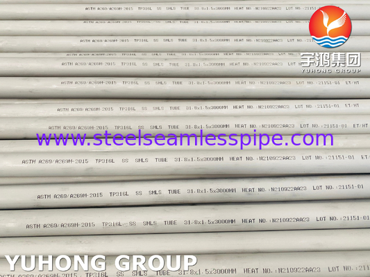 ASTM A269 316L труба для котлов из нержавеющей стали для общего коррозионного обслуживания