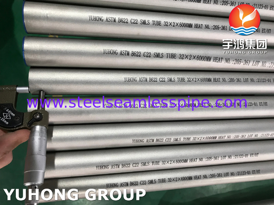 ASTM B622 / ASME SB622 Hastelloy C-22 ((UNS N6022, 2.4602)) Бесшовная трубка