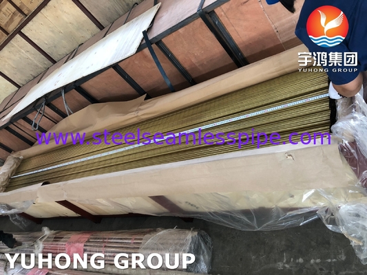 ASTM B111 C68700 / CuZn20Al2 Бесшовная алюминиевая латунная трубка для теплообменника